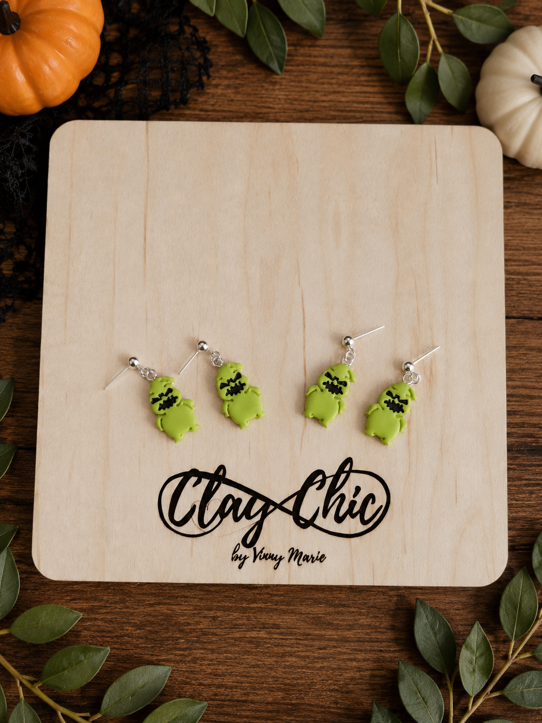 Green Ghost Dangles