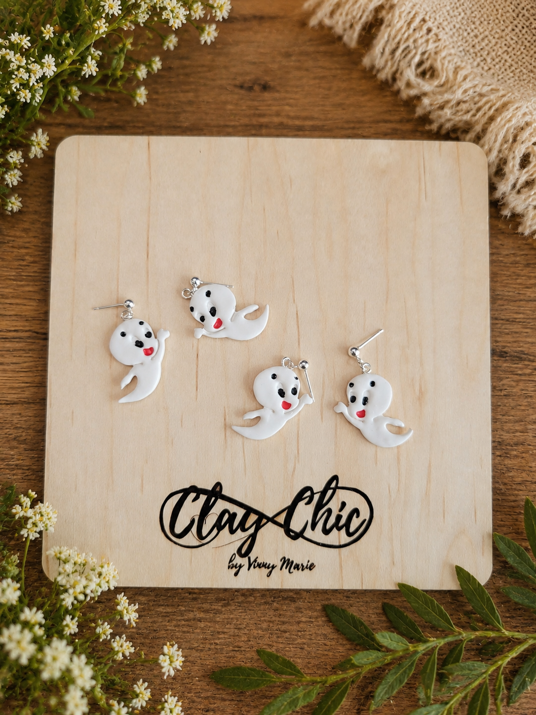 Friendly Ghost Dangles