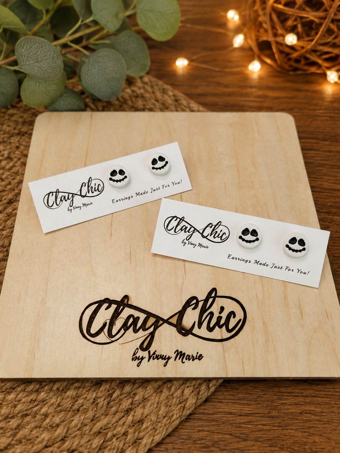 Spooky Face Studs