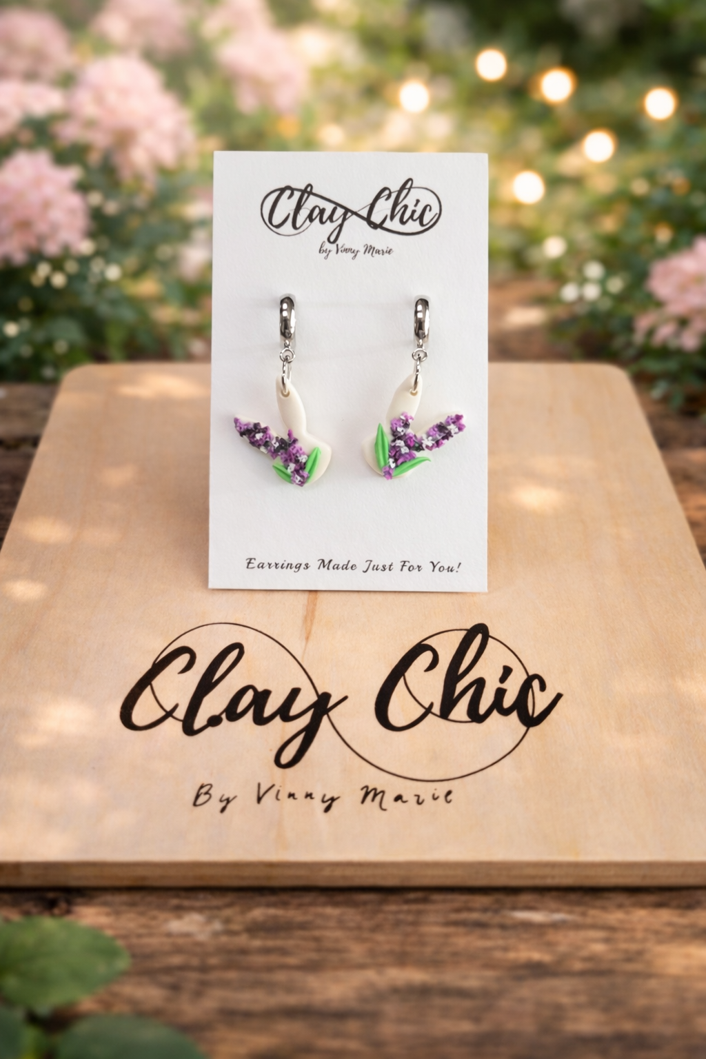 Lavender Bunny Dangles