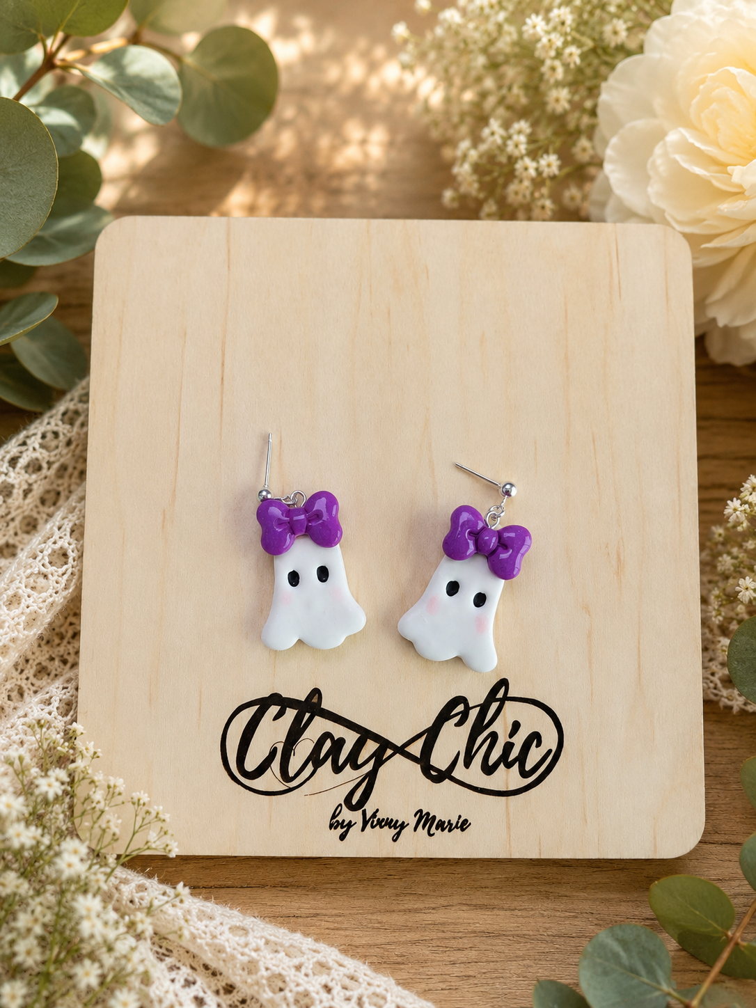 Boo-tiful Ghost Dangles