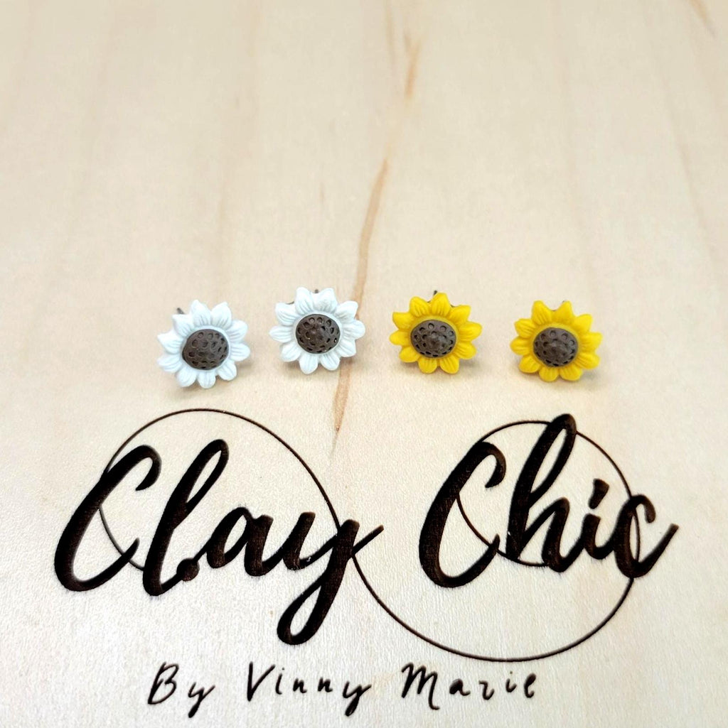 Sunshine Sunflower Studs
