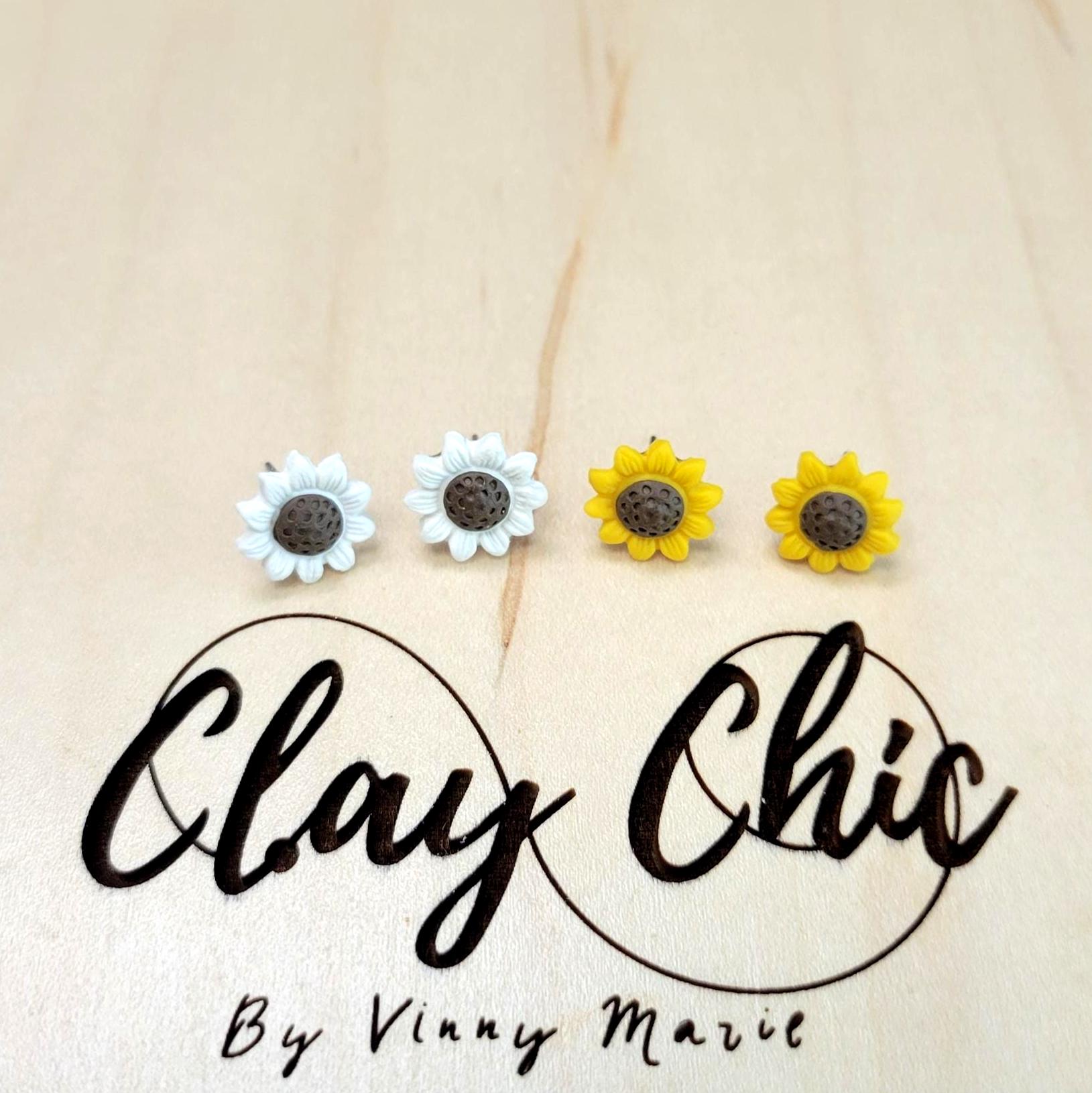 Sunshine Sunflower Studs