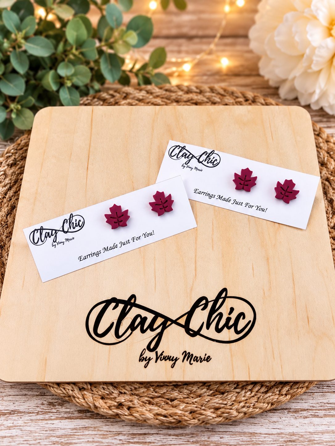 Fall Leaf Studs