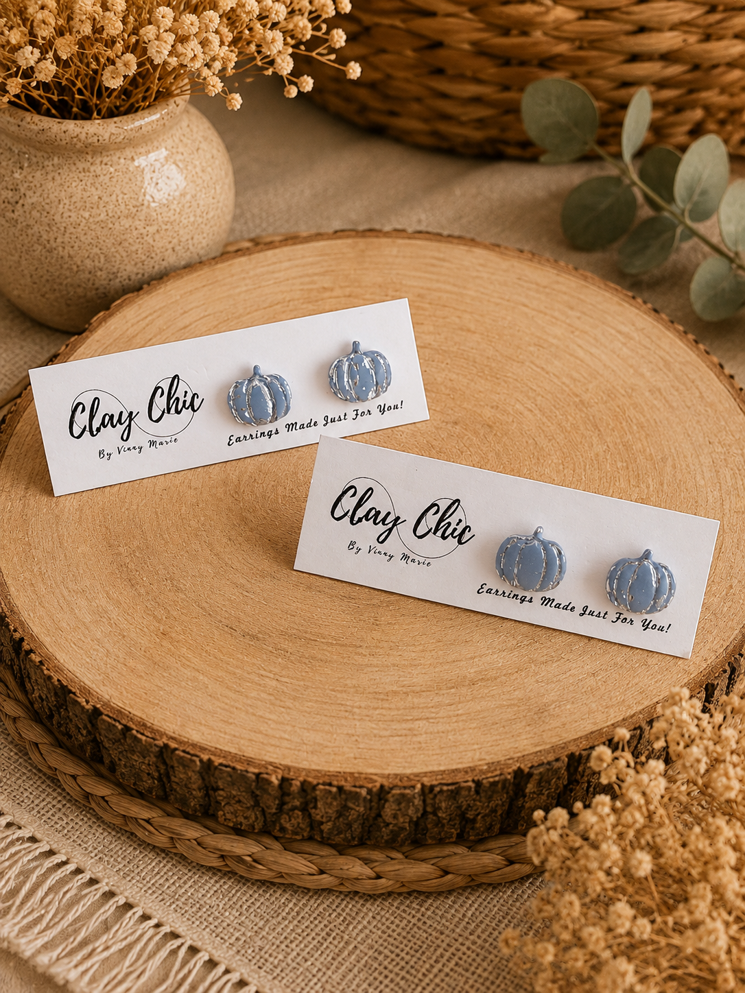 Gilded Pumpkin Studs
