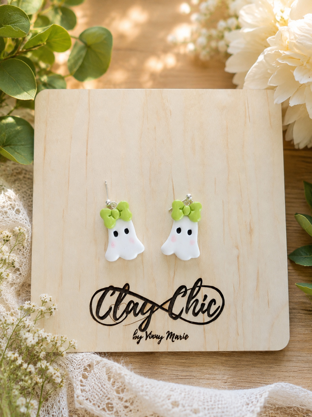 Boo-tiful Ghost Dangles