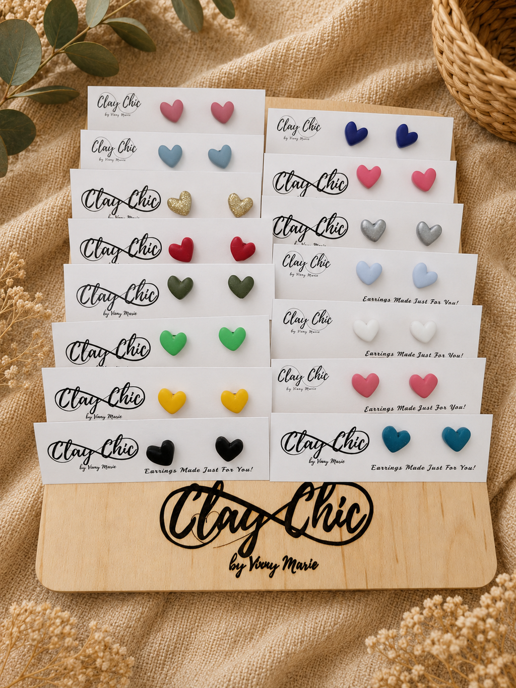 Heart Studs