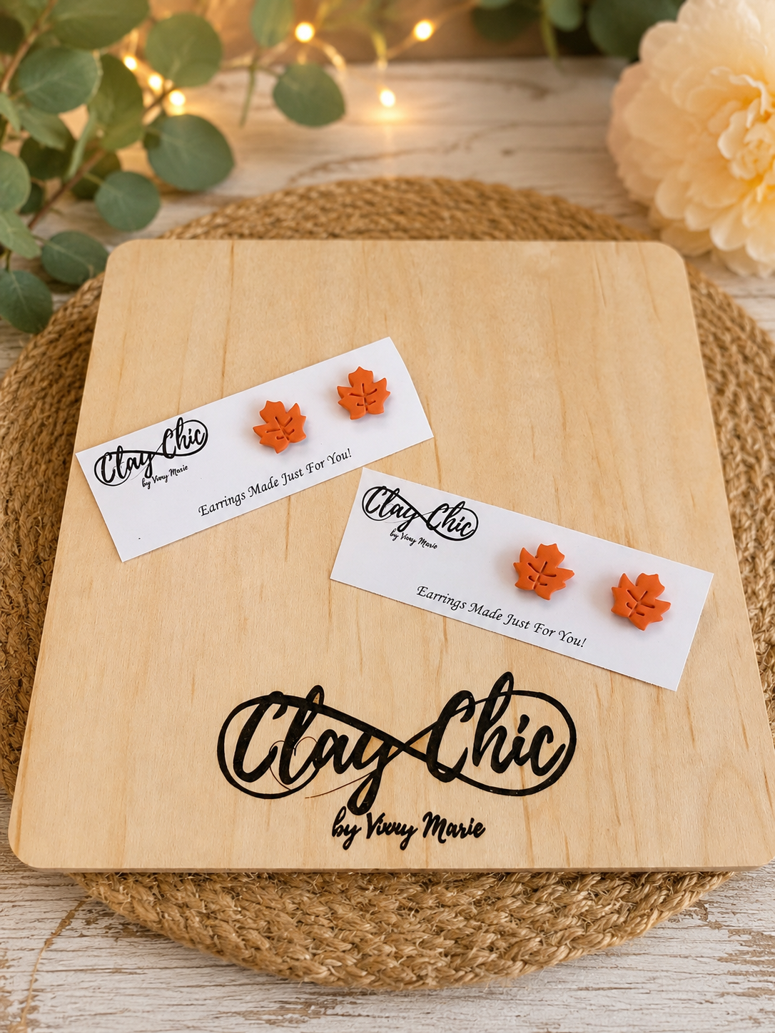 Fall Leaf Studs
