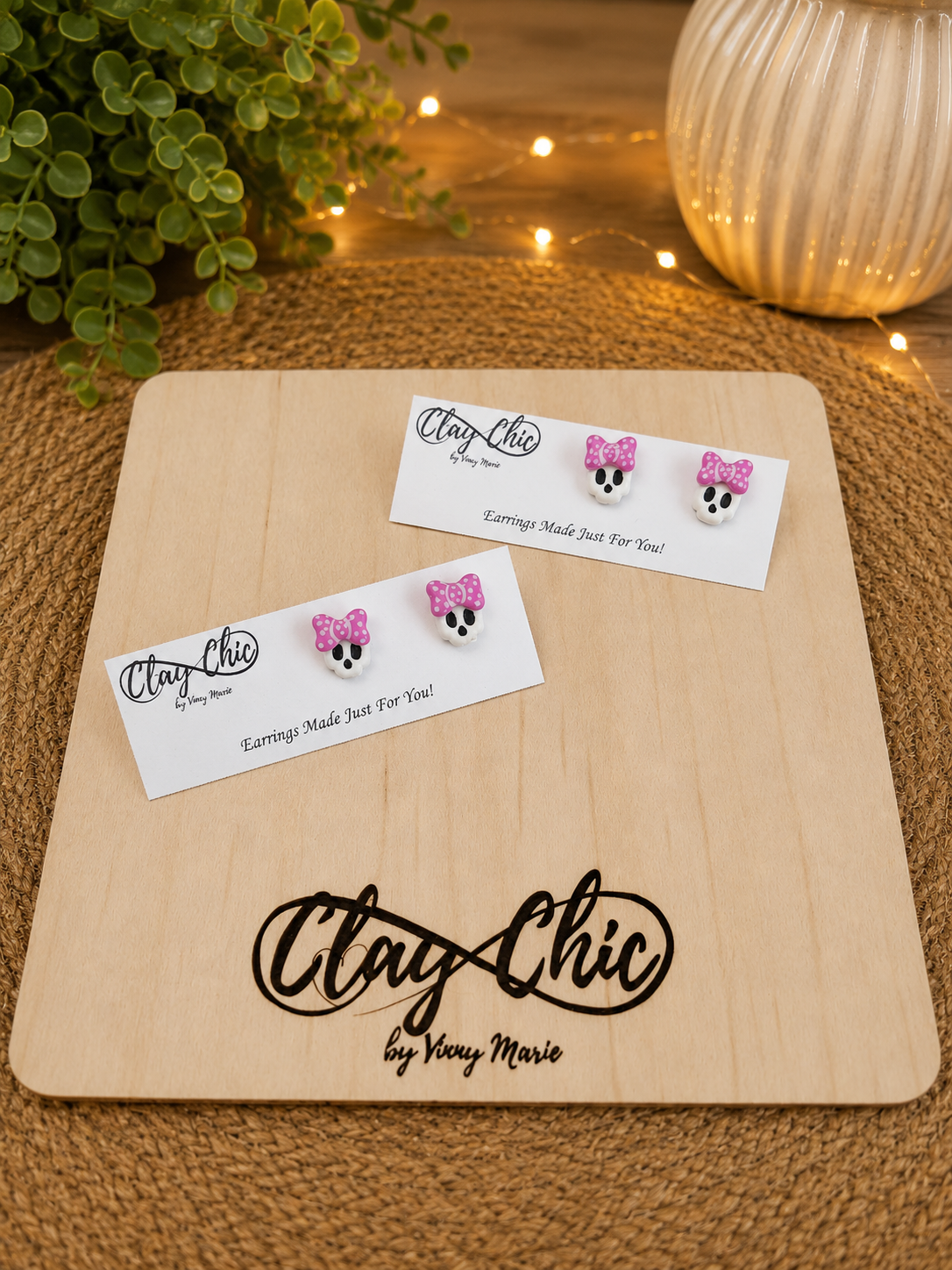 Girly Skull Studs