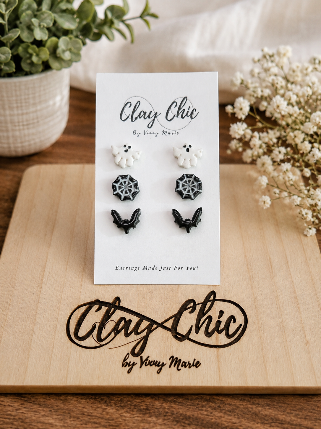 Spooky Trio Studs